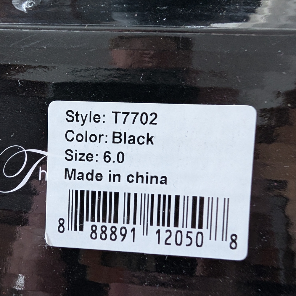 New In Box Theatricals Black Neoprene Split Sole Jazz Dance Shoes T7702 11 & 6 - Picture 4 of 4